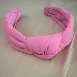 Lele Sadoughi Bubblegum Pink Padded Knot Headband
